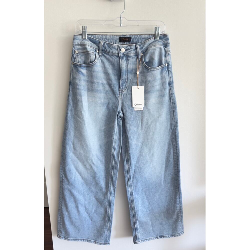 NWT: Quince - Women's Bella Relaxed Straight Stretch Denim Jeans (30" waist)